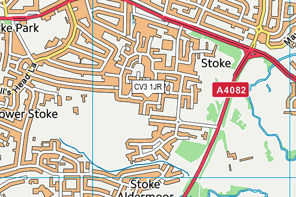 CV3 1JR map - OS VectorMap District (Ordnance Survey) CV3 1JR map - OS VectorMap District (Ordnance Survey)