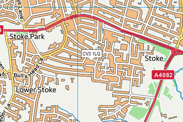 CV3 1LQ map - OS VectorMap District (Ordnance Survey) CV3 1LQ map - OS VectorMap District (Ordnance Survey)