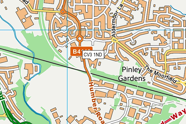 CV3 1ND map - OS VectorMap District (Ordnance Survey) CV3 1ND map - OS VectorMap District (Ordnance Survey)