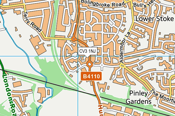 CV3 1NJ map - OS VectorMap District (Ordnance Survey) CV3 1NJ map - OS VectorMap District (Ordnance Survey)
