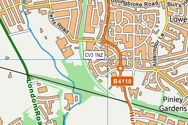 CV3 1NZ map - OS VectorMap District (Ordnance Survey) CV3 1NZ map - OS VectorMap District (Ordnance Survey)