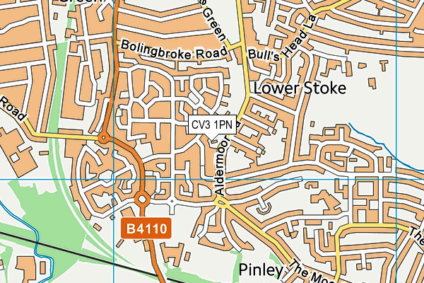 CV3 1PN map - OS VectorMap District (Ordnance Survey) CV3 1PN map - OS VectorMap District (Ordnance Survey)