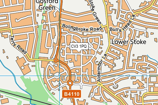 CV3 1PQ map - OS VectorMap District (Ordnance Survey) CV3 1PQ map - OS VectorMap District (Ordnance Survey)