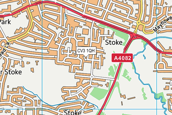 CV3 1QH map - OS VectorMap District (Ordnance Survey) CV3 1QH map - OS VectorMap District (Ordnance Survey)