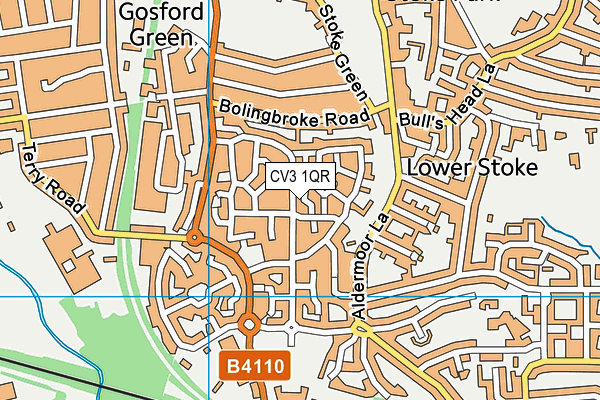 CV3 1QR map - OS VectorMap District (Ordnance Survey) CV3 1QR map - OS VectorMap District (Ordnance Survey)