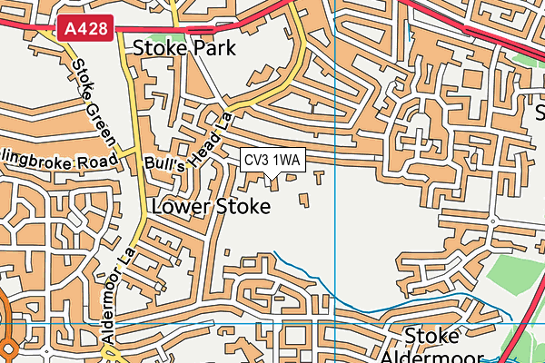 CV3 1WA map - OS VectorMap District (Ordnance Survey) CV3 1WA map - OS VectorMap District (Ordnance Survey)