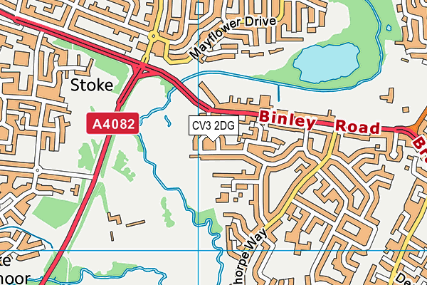 CV3 2DG map - OS VectorMap District (Ordnance Survey) CV3 2DG map - OS VectorMap District (Ordnance Survey)
