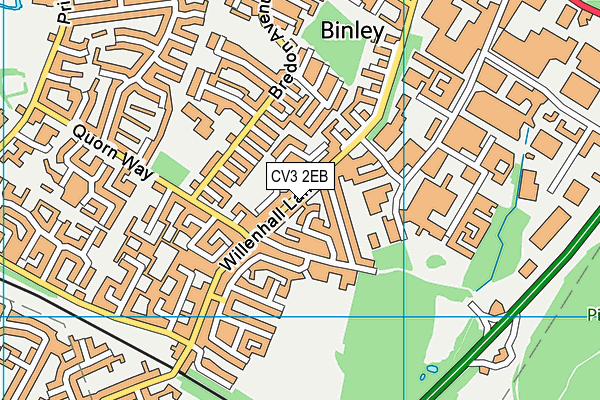 CV3 2EB map - OS VectorMap District (Ordnance Survey) CV3 2EB map - OS VectorMap District (Ordnance Survey)