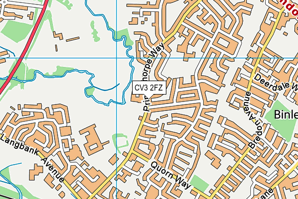 CV3 2FZ map - OS VectorMap District (Ordnance Survey) CV3 2FZ map - OS VectorMap District (Ordnance Survey)