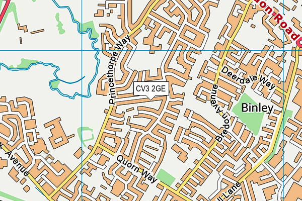 CV3 2GE map - OS VectorMap District (Ordnance Survey) CV3 2GE map - OS VectorMap District (Ordnance Survey)