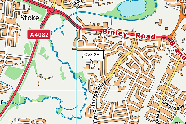 CV3 2HJ map - OS VectorMap District (Ordnance Survey) CV3 2HJ map - OS VectorMap District (Ordnance Survey)