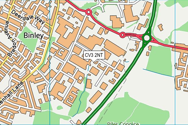CV3 2NT map - OS VectorMap District (Ordnance Survey) CV3 2NT map - OS VectorMap District (Ordnance Survey)