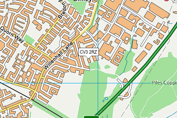 CV3 2RZ map - OS VectorMap District (Ordnance Survey) CV3 2RZ map - OS VectorMap District (Ordnance Survey)