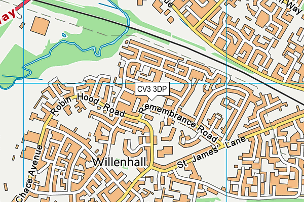 CV3 3DP map - OS VectorMap District (Ordnance Survey) CV3 3DP map - OS VectorMap District (Ordnance Survey)