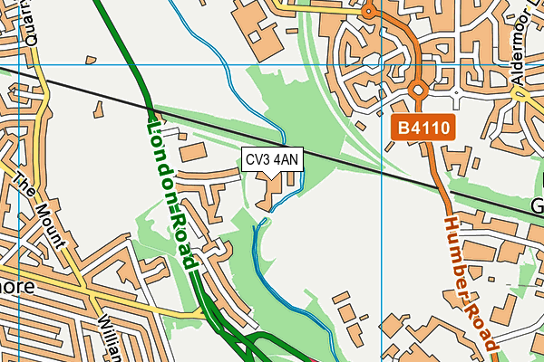 CV3 4AN map - OS VectorMap District (Ordnance Survey) CV3 4AN map - OS VectorMap District (Ordnance Survey)