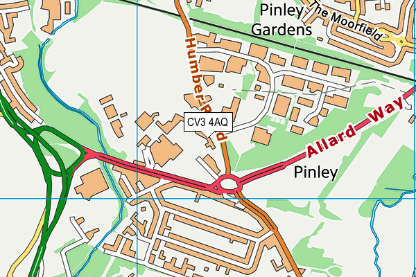 CV3 4AQ map - OS VectorMap District (Ordnance Survey) CV3 4AQ map - OS VectorMap District (Ordnance Survey)