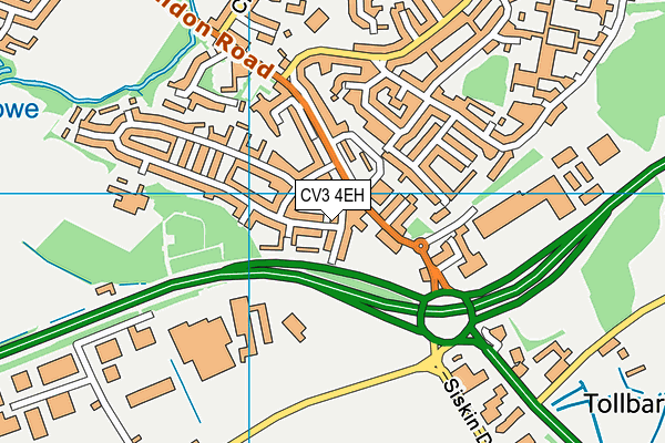 CV3 4EH map - OS VectorMap District (Ordnance Survey) CV3 4EH map - OS VectorMap District (Ordnance Survey)