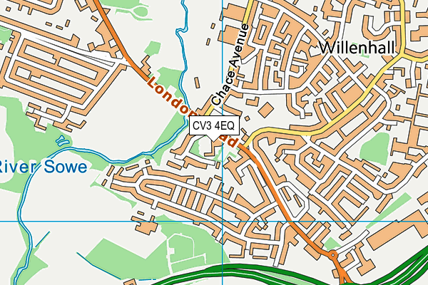 CV3 4EQ map - OS VectorMap District (Ordnance Survey) CV3 4EQ map - OS VectorMap District (Ordnance Survey)