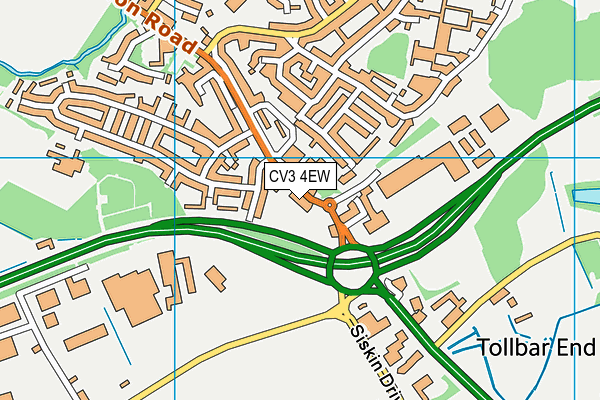 CV3 4EW map - OS VectorMap District (Ordnance Survey) CV3 4EW map - OS VectorMap District (Ordnance Survey)