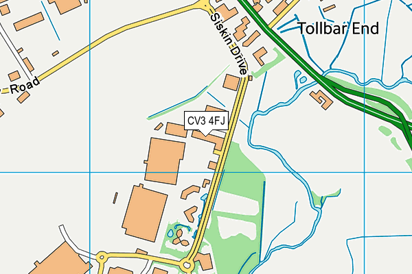 CV3 4FJ map - OS VectorMap District (Ordnance Survey) CV3 4FJ map - OS VectorMap District (Ordnance Survey)