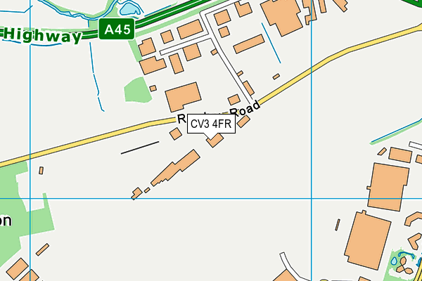 CV3 4FR map - OS VectorMap District (Ordnance Survey) CV3 4FR map - OS VectorMap District (Ordnance Survey)
