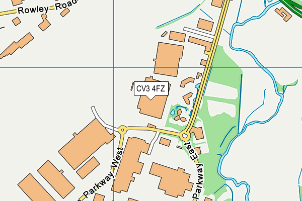 CV3 4FZ map - OS VectorMap District (Ordnance Survey) CV3 4FZ map - OS VectorMap District (Ordnance Survey)