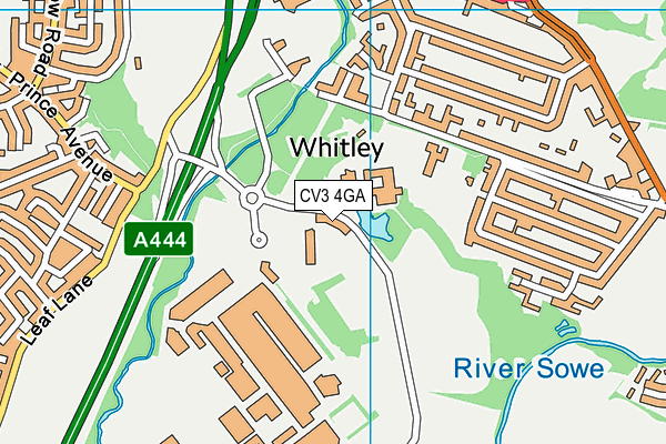CV3 4GA map - OS VectorMap District (Ordnance Survey) CV3 4GA map - OS VectorMap District (Ordnance Survey)