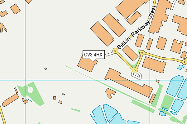 CV3 4HX map - OS VectorMap District (Ordnance Survey) CV3 4HX map - OS VectorMap District (Ordnance Survey)