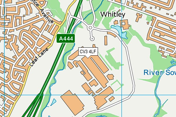 CV3 4LF map - OS VectorMap District (Ordnance Survey) CV3 4LF map - OS VectorMap District (Ordnance Survey)