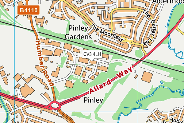 CV3 4LH map - OS VectorMap District (Ordnance Survey) CV3 4LH map - OS VectorMap District (Ordnance Survey)