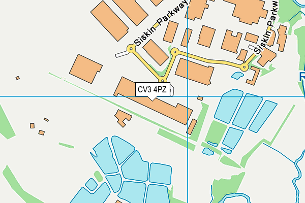 CV3 4PZ map - OS VectorMap District (Ordnance Survey) CV3 4PZ map - OS VectorMap District (Ordnance Survey)