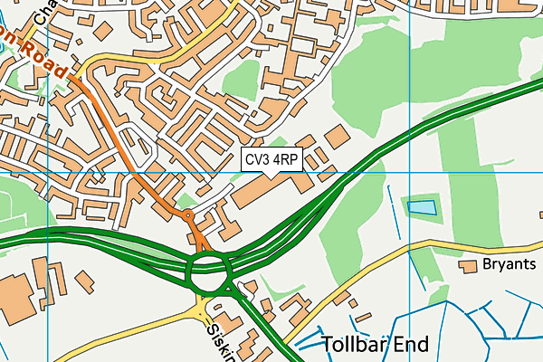 CV3 4RP map - OS VectorMap District (Ordnance Survey) CV3 4RP map - OS VectorMap District (Ordnance Survey)