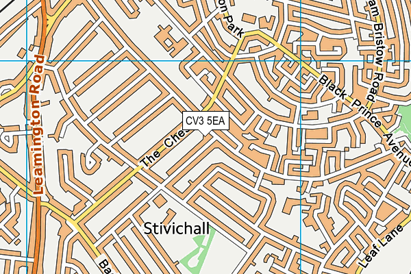 CV3 5EA map - OS VectorMap District (Ordnance Survey) CV3 5EA map - OS VectorMap District (Ordnance Survey)
