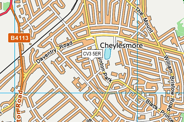 CV3 5ER map - OS VectorMap District (Ordnance Survey) CV3 5ER map - OS VectorMap District (Ordnance Survey)