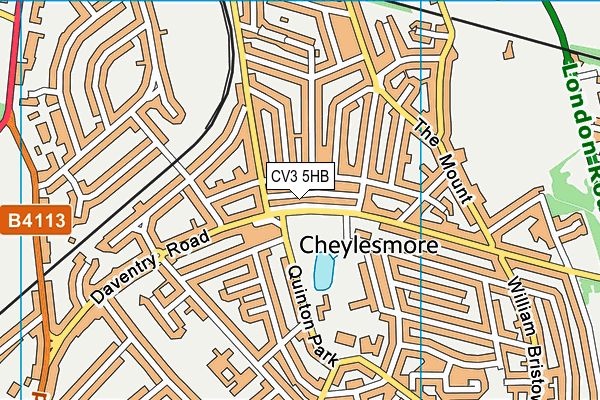 CV3 5HB map - OS VectorMap District (Ordnance Survey) CV3 5HB map - OS VectorMap District (Ordnance Survey)