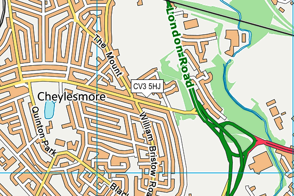 CV3 5HJ map - OS VectorMap District (Ordnance Survey) CV3 5HJ map - OS VectorMap District (Ordnance Survey)