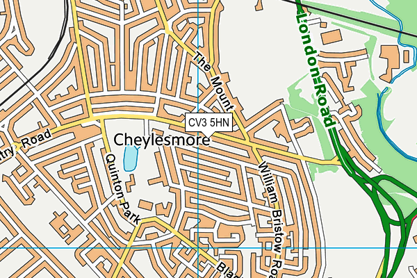 CV3 5HN map - OS VectorMap District (Ordnance Survey) CV3 5HN map - OS VectorMap District (Ordnance Survey)
