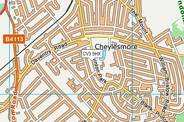 CV3 5HX map - OS VectorMap District (Ordnance Survey) CV3 5HX map - OS VectorMap District (Ordnance Survey)