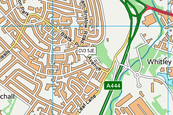 CV3 5JE map - OS VectorMap District (Ordnance Survey) CV3 5JE map - OS VectorMap District (Ordnance Survey)