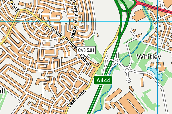CV3 5JH map - OS VectorMap District (Ordnance Survey) CV3 5JH map - OS VectorMap District (Ordnance Survey)