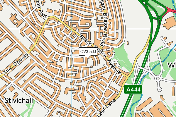 CV3 5JJ map - OS VectorMap District (Ordnance Survey) CV3 5JJ map - OS VectorMap District (Ordnance Survey)