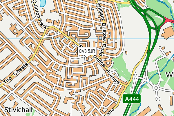 CV3 5JR map - OS VectorMap District (Ordnance Survey) CV3 5JR map - OS VectorMap District (Ordnance Survey)