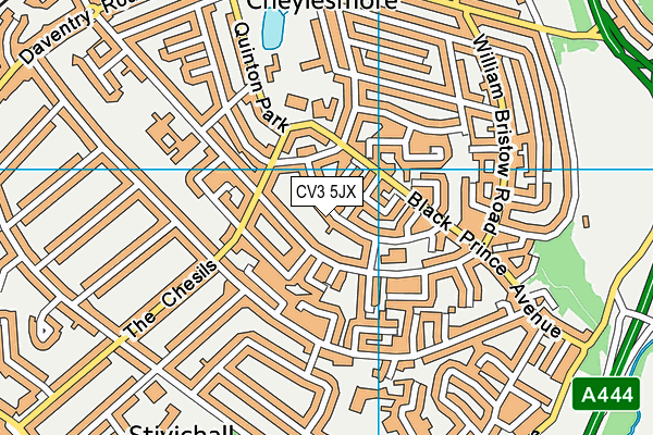 CV3 5JX map - OS VectorMap District (Ordnance Survey) CV3 5JX map - OS VectorMap District (Ordnance Survey)