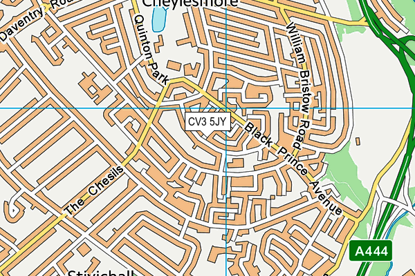 CV3 5JY map - OS VectorMap District (Ordnance Survey) CV3 5JY map - OS VectorMap District (Ordnance Survey)
