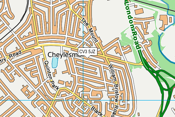 CV3 5JZ map - OS VectorMap District (Ordnance Survey) CV3 5JZ map - OS VectorMap District (Ordnance Survey)