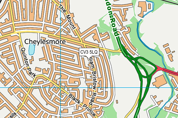 CV3 5LQ map - OS VectorMap District (Ordnance Survey) CV3 5LQ map - OS VectorMap District (Ordnance Survey)