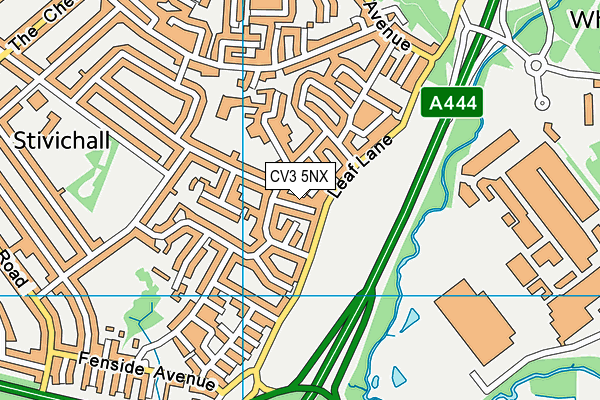 CV3 5NX map - OS VectorMap District (Ordnance Survey) CV3 5NX map - OS VectorMap District (Ordnance Survey)