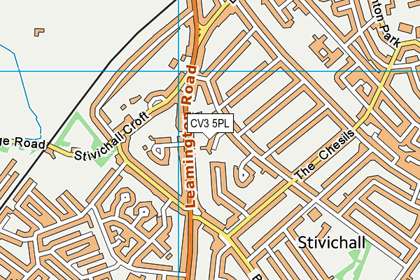 CV3 5PL map - OS VectorMap District (Ordnance Survey) CV3 5PL map - OS VectorMap District (Ordnance Survey)