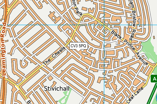 CV3 5PQ map - OS VectorMap District (Ordnance Survey) CV3 5PQ map - OS VectorMap District (Ordnance Survey)