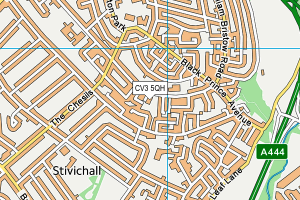 CV3 5QH map - OS VectorMap District (Ordnance Survey) CV3 5QH map - OS VectorMap District (Ordnance Survey)